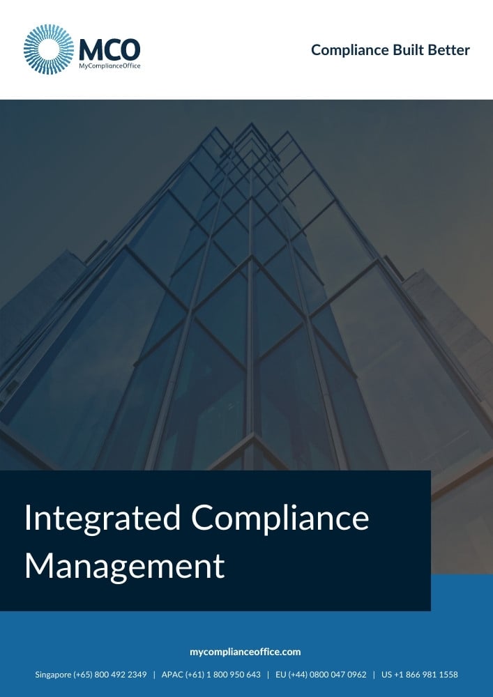 Integrated Compliance Management Your MCO RegTech Overview Integrated Compliance Management Your MCO RegTech Overview