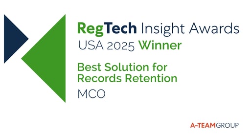 MCO MyComplianceOffice Wins Best Solution for Records Retention