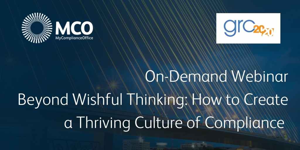 Watch the MCO on-demand webinar How to Create a Thriving Culture of Compliance